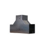 Trench SA22TTC-SEC Metal Trunking 50mm x 50mm Flat Tee Top Cover Bend with Tamperproof Fixing Galvanised