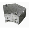 Trench SA2245T Metal Trunking 50mm x 50mm 45 Degree Flat Top Cover Bend with Screw Fixing Galvanised