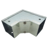 Trench SA2290I-SEC Metal Trunking 50mm x 50mm 90 Degree Internal Cover Bend with Tamperproof Fixing Galvanised