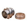 Ronbar  50mm Galvanised Swivel Gland & Locknut, for use on galvanised steel flexible conduit