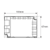 Corridor area micro optic emergency 3Hr Non-maintained, self-test luminaire