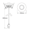 Corridor area micro optic emergency 3Hr Non-maintained, self-test luminaire