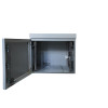 IP55 9U Wall Cabinet, 600mm Deep, with Cowled Fan & Filter Set - Grey