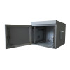 IP55 9U Wall Cabinet, 600mm Deep, with Cowled Fan & Filter Set - Grey