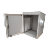 IP55 15U Wall Cabinet, 600mm Deep, with Cowled Fan & Filter Set - Grey