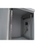 IP55 15U Wall Cabinet, 600mm Deep, with Cowled Fan & Filter Set - Grey