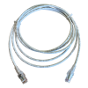 Siemon MC6-03M-02B Cat6 3m Mod Cord White C/W Clear Boot Bulk (Pack 100)