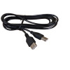 1.8m USB 2.0 Type A Male to Female Cable Black