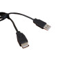 1m USB 2.0 Type A Male to Female Cable Black