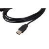 3m USB 2.0 Type A Male to Female Cable Black