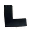 Black Fabricated Flat Angle 75 x 75