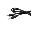 1.5m 3.5mm Stereo Male to Male Audio Lead Black (Each)