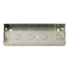 Scolmore MP525 Click 47mm Deep New Media Galvanised Back Box With Central Divider - 2 x 8 Apertures