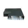 Charcoal 3 Compartment Dado -DadoTrunking Flat Angle (Each)