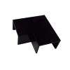 Black 40mm x 25mm Flat Angle (Each)