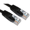 0.5m Cat6 RJ45 U/UTP Moulded Patch Lead Black