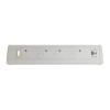 White 4 x Power 1 x Dual USB (each)