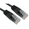 1.5m Cat5e RJ45 U/UTP Moulded Patch Lead Black