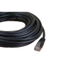 10m Cat5e RJ45 U/UTP Moulded Patch Lead Black