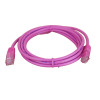 2m Cat5e RJ45 U/UTP Moulded Patch Lead Pink