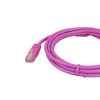 2m Cat5e RJ45 U/UTP Moulded Patch Lead Pink