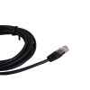 3m Cat5e RJ45 U/UTP Moulded Patch Lead Black