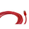 3m Cat5e RJ45 U/UTP Moulded Patch Lead Red