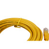 7m Cat5e RJ45 U/UTP Moulded Patch Lead Yellow