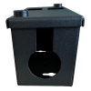 Algar  2 Way Forward Facing POD / GOP Box 70mm Deep 25mm Entry- Black- Each