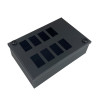 Algar  8 Way POD / GOP (Grid Outlet Position) Box60mm Deep 2 x 25mm Entry - Black Each