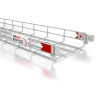 Pemsa Rejiband Rapide 300mm Wide x 100mm Deep Wire Basket Tray 3m Length Electrogalvanised