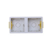 Dual Gang Dry-Lining Box 36mm Deep (White)