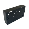 Double Gang 32mm Back Box LSF Black