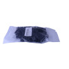 Black Saddle Screw Mounted Cabletie Bases (Small) (Bag/100)