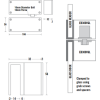 12Vdc monitored surface mount solenoid bolt for use on frameless glass doors and headers. Fail safe. Variable relock time.