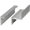 Fully adjustable Z & L bracket for standard size EM maglock. Silver anodised aluminium finish