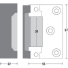 12Vdc surface mount rim release electric strike. Switchable fail safe/fail secure.