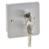 Stainless steel euro profile key switch flush mount. momentary action. Cylinder not included