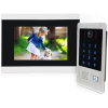 Colour video door entry kit. Integrated keypad and proximity reader. 7" touch screen monitor