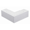 Marshall Tufflex PVC-U Maxi Trunking 75mm x 75mm Fabricated Flat Bend White