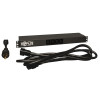 Tripp Lite PDUH20DV 1.6–3.8kW Single-Phase 100–240V Basic PDU, 14 Outlets (12 C13 & 2 C19), C20 with L6-20P Adapter, 12 ft. Cord, 1U Rack-Mount