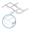 Tripp Lite SRFC10CAP Toolless End Cap for Fiber Routing System, 240 mm (10 in.)