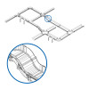 Tripp Lite SRFC10RAMP Toolless 45-Degree Up/Down Ramp Kit for Fiber Routing System, 240 mm (10 in.)