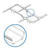 Tripp Lite SRFC10STR48 Toolless Straight Channel Section for Fiber Routing System, 240 x 120 x 1220 mm (10 x 5 x 48 in.)