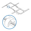 Tripp Lite SRFC4WTRFL Toolless Movable Waterfall Adapter Kit for Fiber Routing System, 130 mm