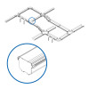 Tripp Lite SRFC5CAP Toolless End Cap for Fiber Routing System, 120 mm (5 in.)