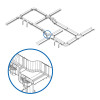 Tripp Lite SRFC5CPL10 Toolless Adapter Fitting for Fiber Routing System, 120 mm to 240 mm (5 in. to 10 in.)