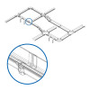 Tripp Lite SRFC5CPL5 Toolless Coupler for Fiber Routing System, 120 mm (5 in.)