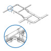 Tripp Lite SRFC5JUNT Toolless Horizontal 90-Degree T-Junction for Fiber Routing System, 120 mm (5 in.)