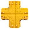 Tripp Lite SRFC5JUNT4 Toolless Horizontal 4-Way Junction for Fiber Routing System, 120 mm (5 in.)